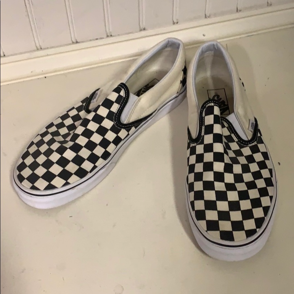Checkerboard vans men’s size 9